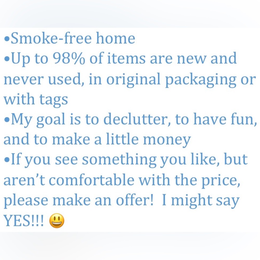 Helpful info about me & the items I post! Thanks!